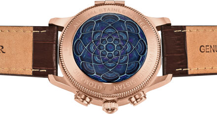 Heritor Automatische Apostel Glazuur Wijzerplaat Horloge Roségoud