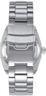 Heritor Automatische Elliott Rvs-Band Horloge Wit Zilver - One Size