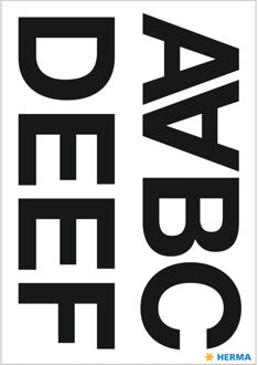 Herma Etiket Herma 4187 33mm letters A-N zwart 16stuks