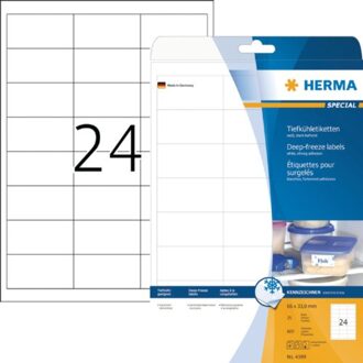 Herma Etiket Herma 4389 66x33.8mm diepvries 600stuks wit