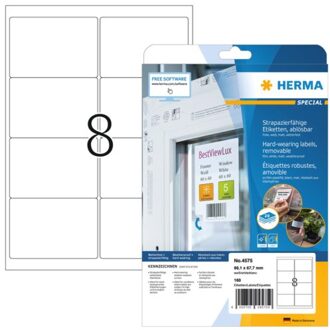 Herma Etiket Herma 4575 99.1x67.7mm 160st folie wit