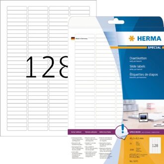 Herma Etiket Herma 5071 43.2x8.5mm dia wit 3200stuks