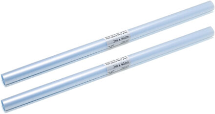 Herma Kaftfolie voor schoolboeken - 2x stuks - transparant - rol van 2 meter