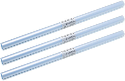 Herma Kaftfolie voor schoolboeken - 3x stuks - transparant - rol van 2 meter