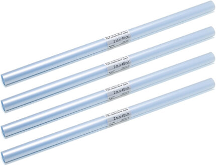 Herma Kaftfolie voor schoolboeken - 4x stuks - transparant - rol van 2 meter