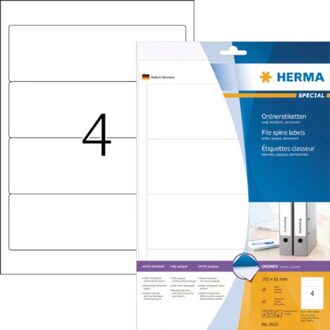 Herma Rugetiket Herma breed 61x192mm zelfklevend wit