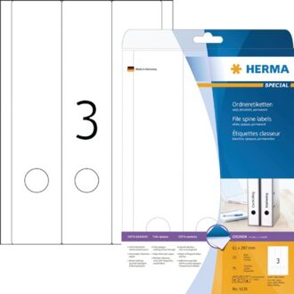 Herma Rugetiket Herma breed/ lang 61x297mm zelfklevend wit