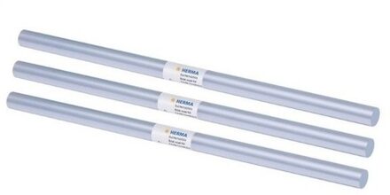 Herma Transparant boeken kaftfolie - 3x - Niet zelfklevend - schoolboeken - 500 x 40 cm