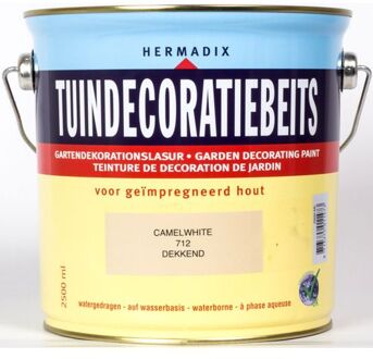 Hermadix Tuindecoratiebeits 712 camelwhite 750 ml Wit