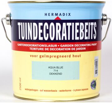 Hermadix Tuindecoratiebeits 714 aqua blue 750 ml Blauw