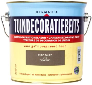 Hermadix Tuindecoratiebeits 715 pure taup 2500 ml Wit