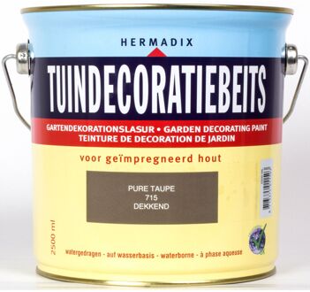 Hermadix Tuindecoratiebeits 715 pure taup 750 ml Wit