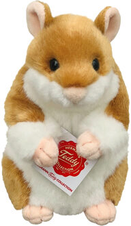 Hermann Teddy Knuffeldier Hamster - zachte pluche stof - 16 cm