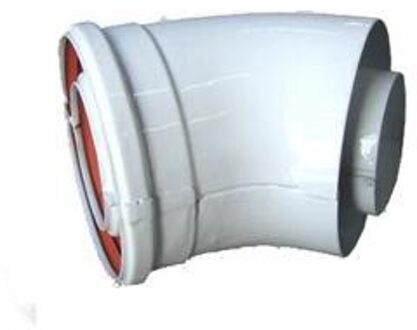 Hermetische Boiler Schoorsteen Elleboog 45 Graden