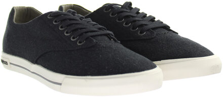 Hermosa Plimsoll Standaard Zwart Linnen Heren Plimsoll - EU 42 / UK 8