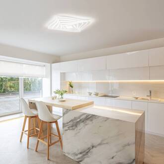 Hero LED plafondlamp, wit, 50 x 50 cm, acryl, CCT, RGB