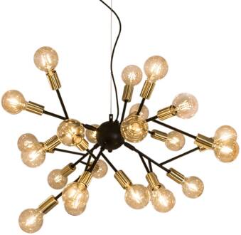 Heroes - zwarte hanglamp zwart, mat messing