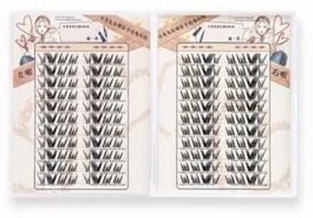 Heroine Camellia Series Individual Bushy False Eyelashes (Jumbo) - 2 Types Bushy - Barbie (22 pairs/176 clusters)