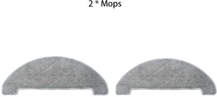 Herplaatsbaar Mops Doeken Accessoires Sets Onderdelen Voor Viomi S9 Roidmi Eve Plus Robot Stofzuiger 2stk