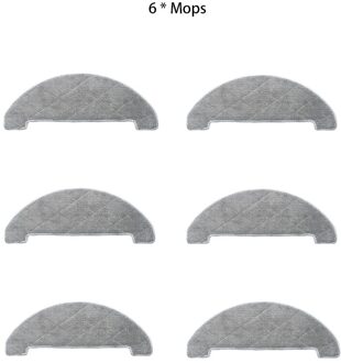 Herplaatsbaar Mops Doeken Accessoires Sets Onderdelen Voor Viomi S9 Roidmi Eve Plus Robot Stofzuiger 6stk