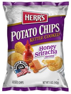 Herr's - Potato Chips Kettle Cooked Honey Siracha 142 Gram ***THT 03-03-2024***