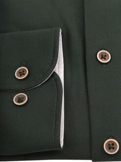 Herringbone Overhemd Donkergroen