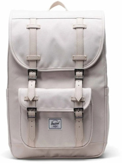 Herschel Beige Katoenen Rugzak Lente/Zomer 2024 Herschel , Beige , Heren - ONE Size