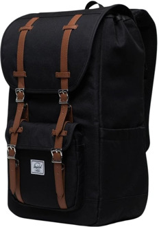 Herschel Klassieke Zwarte Rugzak Herschel , Black , Heren - ONE Size