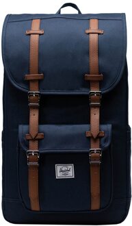 Herschel Marine Little America Rugzak voor Vrouwen Herschel , Blue , Dames - ONE Size