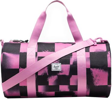 Herschel Supply Co. Classic Duffle Little Herschel stencil checker opera mauve weekendtas handbagage Multicolor - H 25 x B 47 x D 25 cm