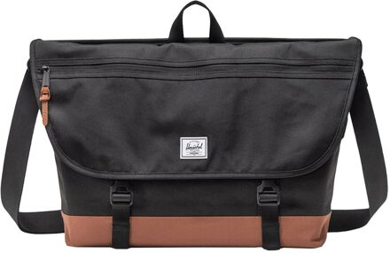 Herschel Supply Co. Cove Messenger black/saddle brown damestas Multicolor - H 31.5 x B 38 x D 15 cm