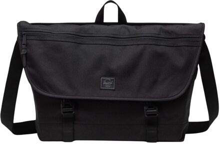 Herschel Supply Co. Cove Messenger black tonal damestas Zwart - H 31.5 x B 38 x D 15 cm