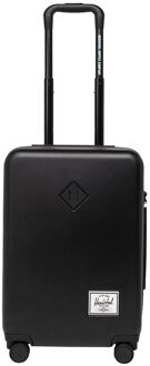 Herschel Supply Co. Heritage Hardshell Large Carry On Luggage black hardcase koffer Zwart - H 54 x B 36 x D 24 cm