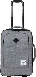 Herschel Supply Co. Heritage Softshell Large CarryOn Luggage raven crosshatch zachte koffer Grijs - H 54 x B 36 x D 24 cm