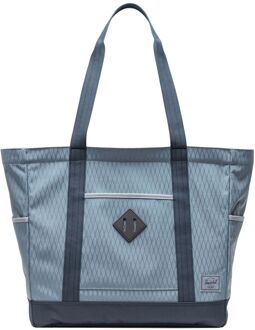 Herschel Supply Co. Heritage tote bag blue melange diamond/sea storm damestas Blauw - H 36 x B 50 x D 14.5 cm