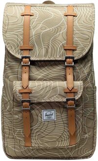 Herschel Supply Co. Little America Backpack twill topography backpack Taupe - H 48 x B 28 x D 18