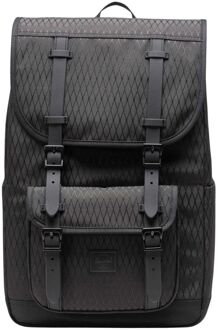 Herschel Supply Co. Little America Mid laptop laptop rugzak black diamond/black Zwart - H 43 x B 28 x D 13 cm