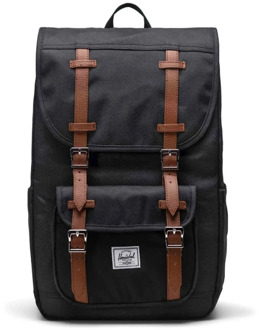 Herschel Supply Co. Little America Mid laptop laptop rugzak black Zwart - H 43 x B 28 x D 13 cm