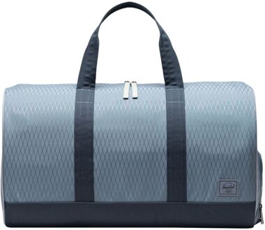 Herschel Supply Co. Novel Duffle blue melange diamond/sea storm weekendtas handbagage Blauw - H 29 x B 52 x D 28 cm