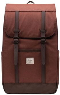Herschel Supply Co. Retreat laptop laptop rugzak bitter chocolate/dark roast Bruin - H 46 x B 28 x D 15 cm