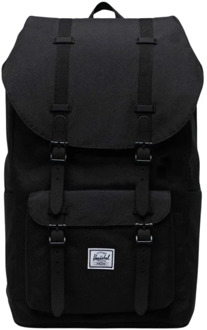 Herschel Zwarte Tonal Rugzak met Laptopvak Herschel , Black , Unisex - ONE Size