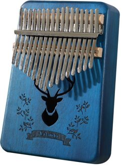 Herten Muziekinstrument 17 Toetsen Kalimba Acacia Wood Thumb Piano Mbira Hout Kalimba Muziekinstrument