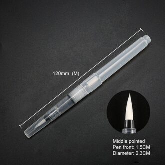 Hervulbare Water Borstels Inkt Pennen Schilderen Pen Plastic Handvat Nylon Haar Kantoorbenodigdheden Art Supplies Sml Water Borstel 1stk M 120m