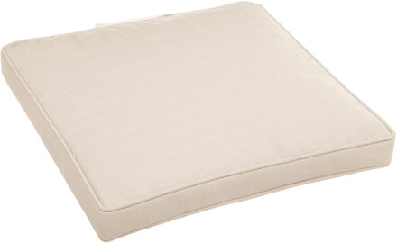Hesperide Stoelkussens - voor binnen-buiten - beige - 40 x 40 x 4 cm - tuinstoelkussens