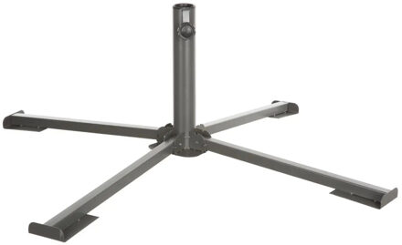 Hespiride parasolvoet/kruisvoet - zwart - metaal - 102 x 33 cm - stangdiameter 38/48 mm