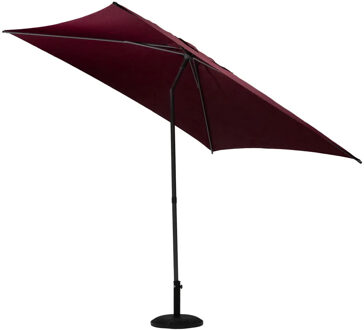 Hespiride tuin Parasol Joya - bordeaux rood - D250 x H229 cm - Steel 38 mm