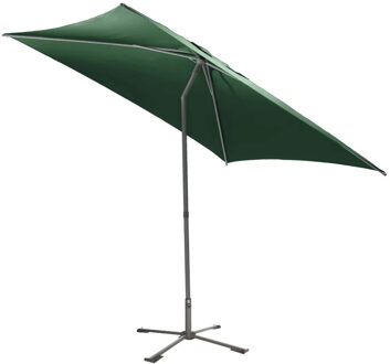 Hespiride tuin terras Parasol Joya - olijfgroen - D250 x H229 cm - Steel 38 mm - met kruisvoet
