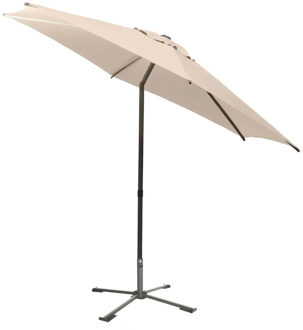 Hespiride tuin terras Parasol Soya - lichtbeige - D270 x H220 cm - Steel 38 mm - met kruisvoet