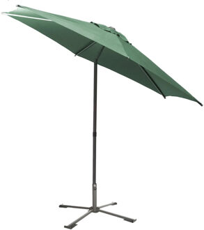 Hespiride tuin terras Parasol Soya - olijfgroen - D270 x H220 cm - Steel 38 mm - met kruisvoet