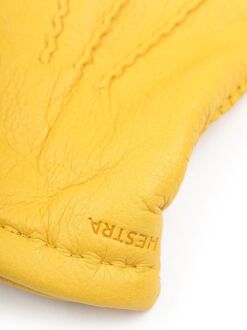 Hestra Handschoen Matthew Leer Geel - 11,8,9